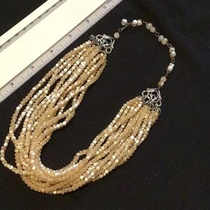 Vintage multi strand beaded necklace